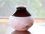 インカルモ花瓶（ブラウン×ピンク）の画像