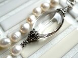 【オーダー品】大粒ライスパールのロングネックレスの画像