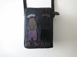 annco black denim pochette