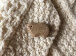 ちいさなピンブローチ くま