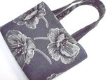 グレーの花　ショルダー　横タイプ　