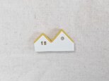きいろ屋根のおうちブローチ