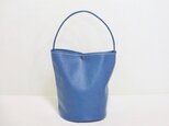 ♦️夏SALE♦️青色の丸底バッグ(ワンハンドル)