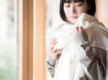 Organic Cotton リネン混さらさら大判ガーゼストール【104㎝幅】の画像