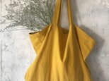cotton linen bag (mustard)の画像