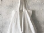 cotton linen bag (white)の画像