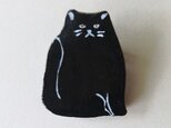 ＜オーダーメイド＞フジイ様予約分黒猫ブローチの画像