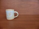 優しい天然灰の釉（青）　mug　安定タイプの画像