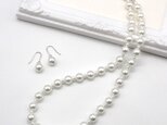 パールアクセサリーセット②　２点セット【ネックレス・ピアス／イヤリング】