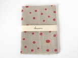 fuwa fuwa dot  ティータオル L（red）の画像