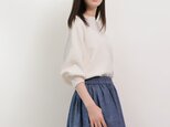 ★限定1枚サンプルSALE★年間OK! 岡山デニム セルビッチ ダンガリー 水色 ロングスカート ライトブルーの画像