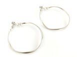 イヤリング[Queen size hoop/Silver]の画像