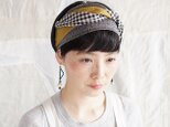 patchwork turban (cotton×linen mix 19ss-c)の画像