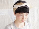 patchwork turban (cotton×linen mix 19ss-g)の画像
