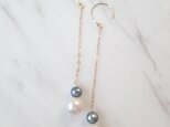 【SALE♡】K14GF double color water pearl pierceの画像