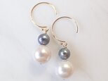 【SALE♡】K14GF double color water pearl pierceの画像