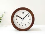 KATOMOKU dual use clock 5 ブラウン km-112BRRC 掛け置き兼用 電波時計 木製の画像