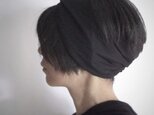 ターバンなヘアバンド　黒　送料無料の画像