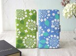 <iPhone>手帳型スマホケース【紫陽花】