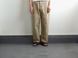 original cotton twill/baker pants:beigeの画像