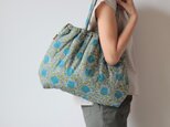 Hand block print bag / no11の画像