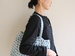 Hand block print bag / sankaku midoriの画像