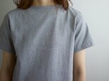 pablo cotton/center back tshirt / gray heather/size1&2の画像