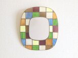 壁掛け鏡  mosaic oval(西)の画像