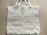 『pompom』Grid Bag (ダイア柄/W)の画像