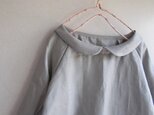 リネン丸襟ブラウス
