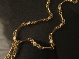 K18 Diamonds Hand made gold chain Braceletの画像