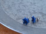 藍染花（雄しべ有）ピアス