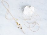 【14KGF】Geometric Glass Bar Long Necklaceの画像