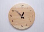 ヒノキの時計　26センチ　125s　文字盤茶色の画像