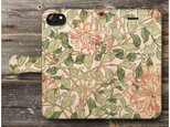 【ウィリアムモリス テキスタイル 17】スマホケース手帳型 全機種 対応 絵画 人気 プレゼント iPhoneXR