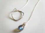 labradorite*silver necklaceの画像