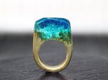【送料無料】Ocean floor ～Resin Wood Ring～の画像