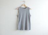 waffle tank-top/grayの画像