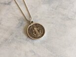 Silver925 アンティークテイストコインネックレス（ユニセックスデザイン