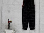 古布絣のパンツ/着物リメイクの画像