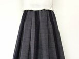 結城紬リメイク：タックスカート
