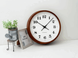 KATOMOKU muku clock 12 ウォールナット km-98WA 掛け時計 木製 無垢材の画像