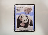日本  動物切手ブローチ 5240の画像