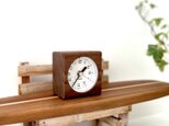 KATOMOKU alarm clock 7 ウォールナット km-100WA 目覚まし時計 木製 小さいの画像