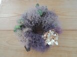煙と紫陽花のリース