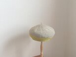 麻とコットンのベレエ帽・circleの画像