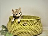 Cat Bed  washable&eco-friendly  洗える手編み猫ベッド/3way仕様/中敷き1枚付/愛猫一生モノ　の画像