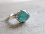 ザンビアのblueish green エメラルド ringの画像