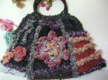 ♪花hana花♪パッチモチーフニットBAGの画像