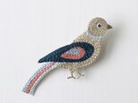 Little bird  刺繍のブローチ Fの画像